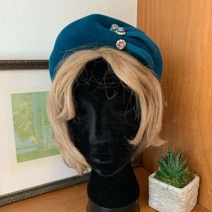 Vintage Hat Norman Durango Original Riviera Velour